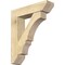 Ekena Millwork Balboa Slat Rough Sawn Bracket w/ Offset Brace, Douglas Fir, 8"W x 32"D x 38"H BKT0806X32X38BOA06RDF - alternate 1